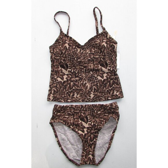 Liz Claiborne  Animal-Like Tropical 2 Pc Tankini - Sz 10 - NEW - Picture 1 of 7